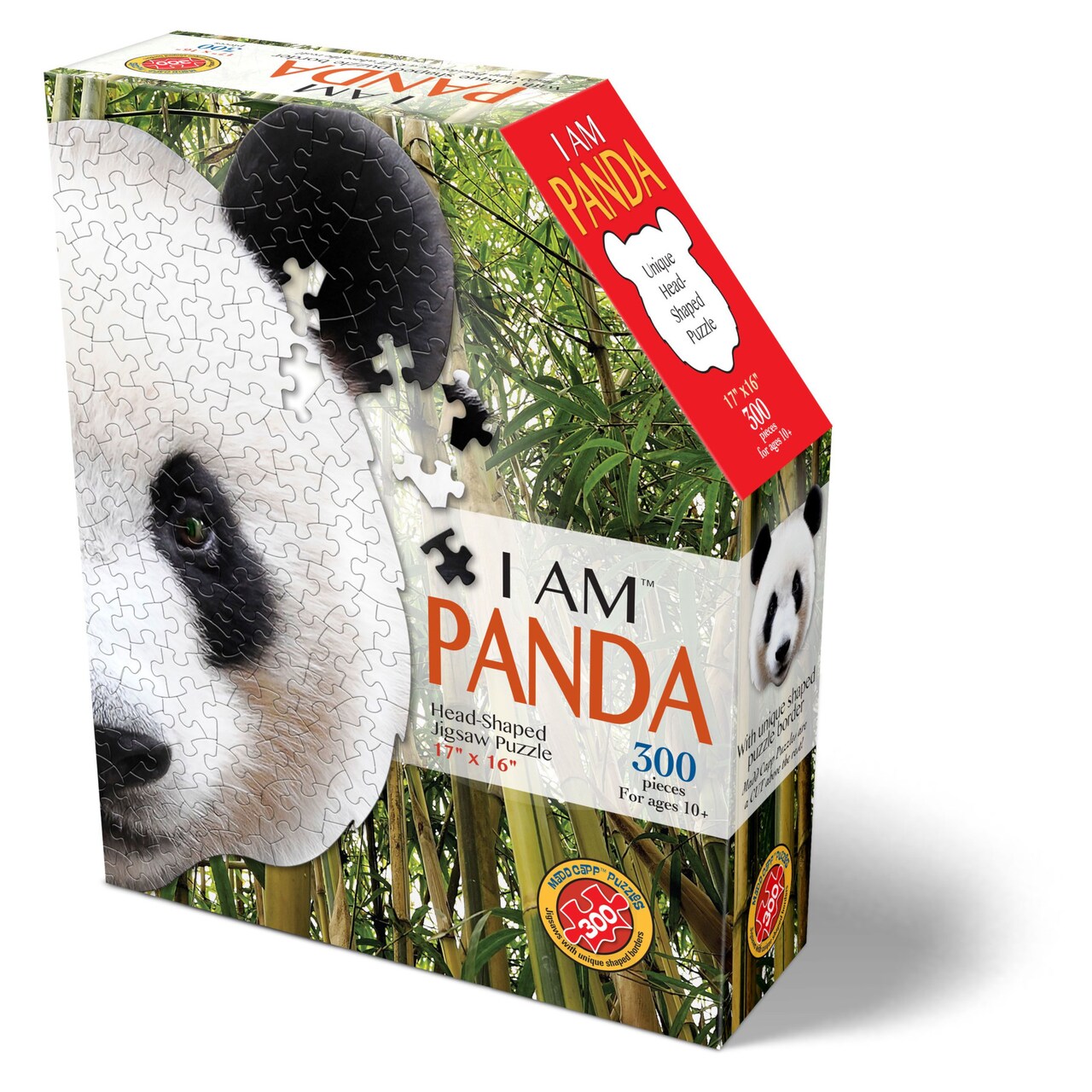 Madd Capp Puzzles - I AM Panda - 300 Pieces - Animal Shaped Jigsaw Puzzle